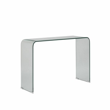 Designer glass console suitable for modern entrances