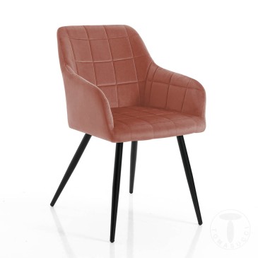 Tomasucci Denver Pink Fabric Chair