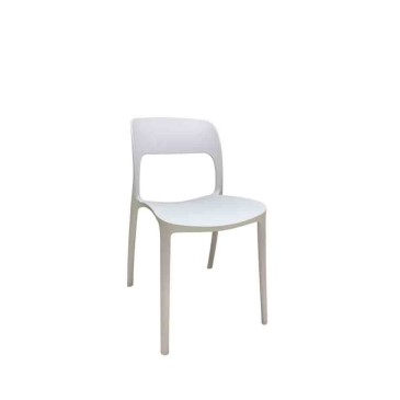 Lot de 4 chaises Elvira en polypropylène