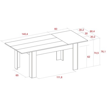 Produljivi stol tvrtke Skraut Home | Kasa-trgovina