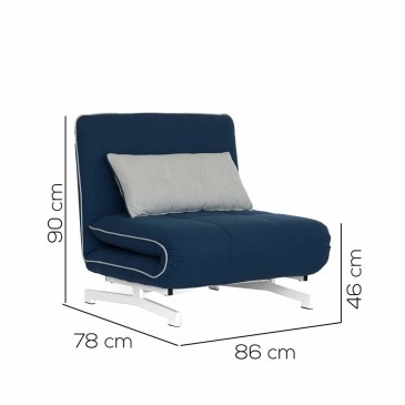 Roger armchair bed for the relaxation corner