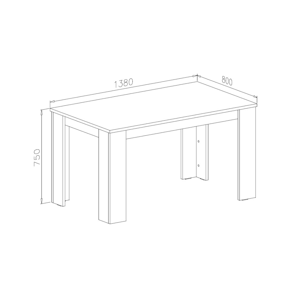 Skraut home Extendible Dining Table Up To 140 Cm Silver