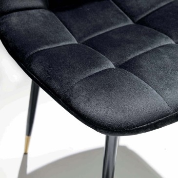 The Cocò Chair padded chair with metal frame