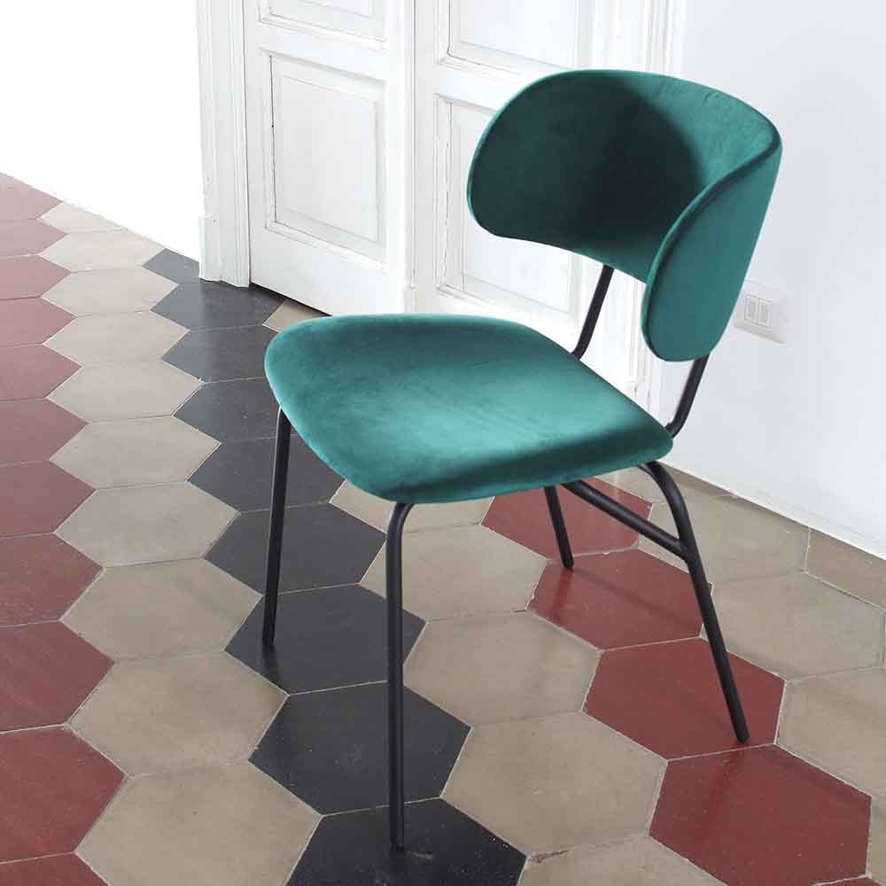 La Seggiola Juliette set van 2 gevoerde stoelen