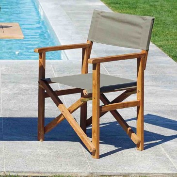 Chaise de réalisateur Capri en bois de roquet