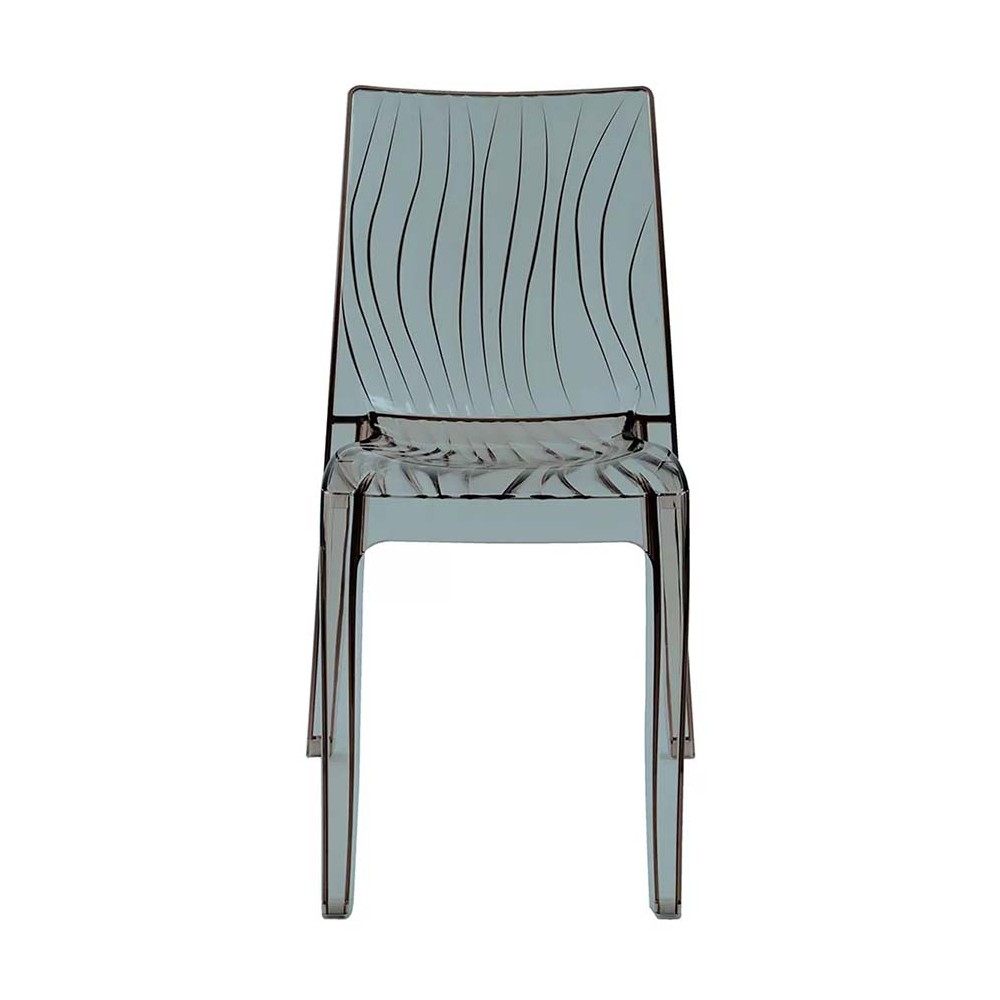 Grandsoleil Dune chair in transparent polycarbonate