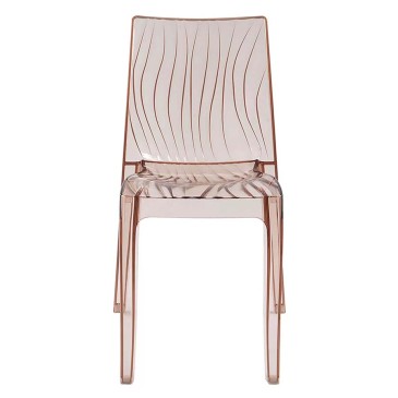 Grandsoleil Dune chair in transparent polycarbonate