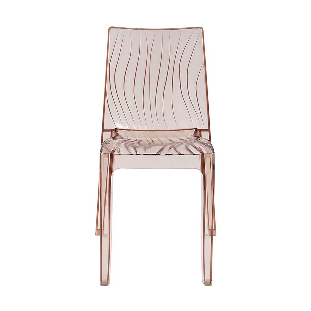 Grandsoleil Dune chair in transparent polycarbonate