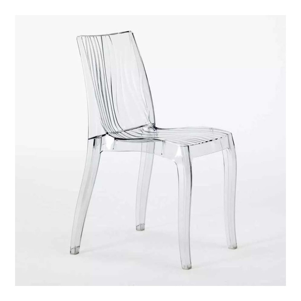 Chaise Grandsoleil Dune en polycarbonate transparent