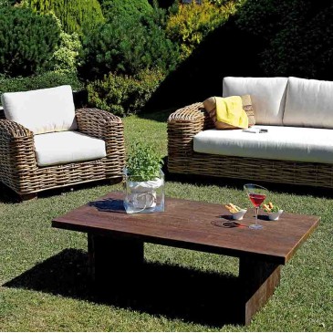 Bangalore garden set made of giant rattan