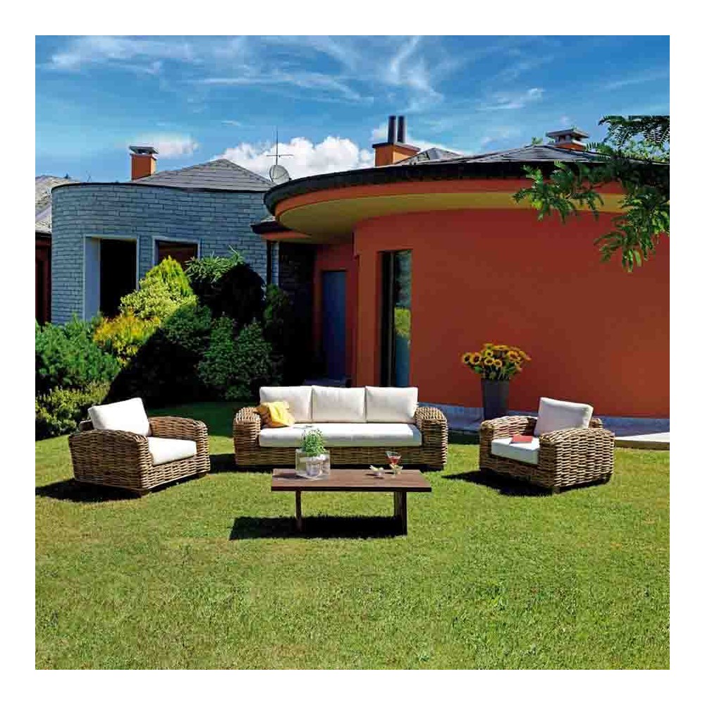 Bangalore garden set made of giant rattan