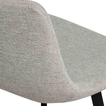 Détail du tabouret gris clair