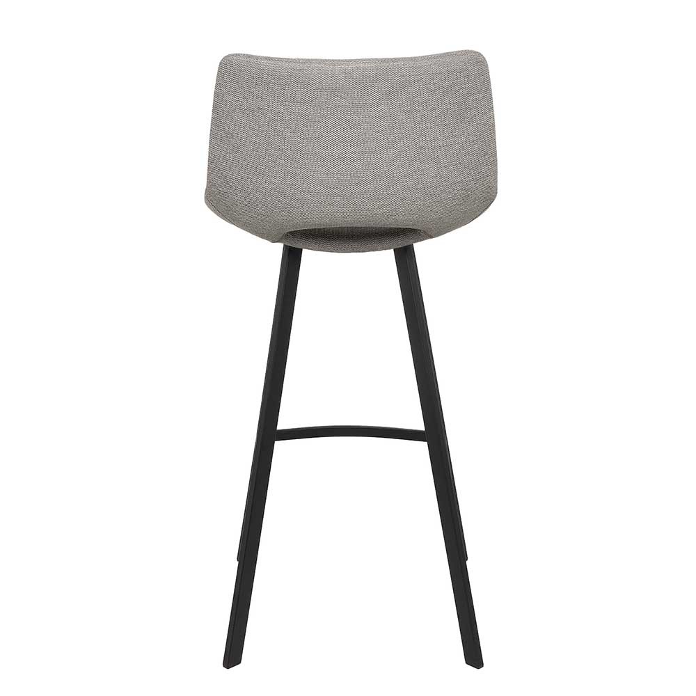 Stool behind light grey