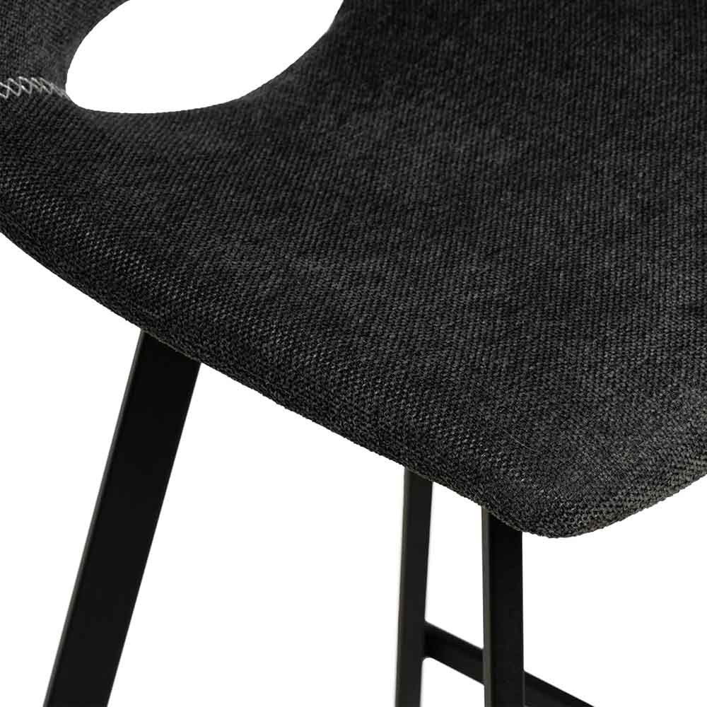 Detail of dark grey stool