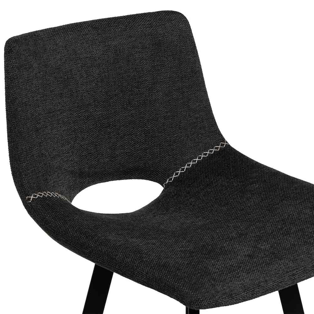 Dark grey stool seat