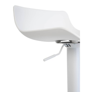 Stools with metal base and polypropylene structure and seat