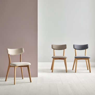 Anais stoelen met noten- of...