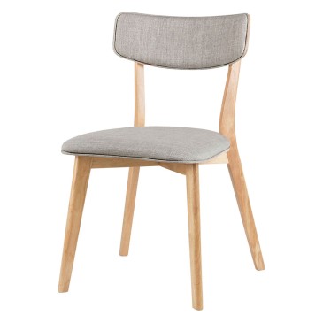 Stoelen bekleed met stof met houten structuur