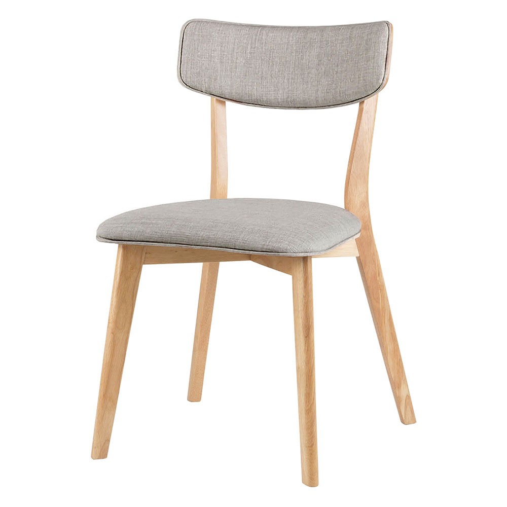 Stoelen bekleed met stof met houten structuur