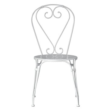 Vintage design wrought iron outdoor chair