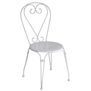 Vintage design wrought iron outdoor chair