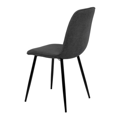 silla lateral gris oscuro