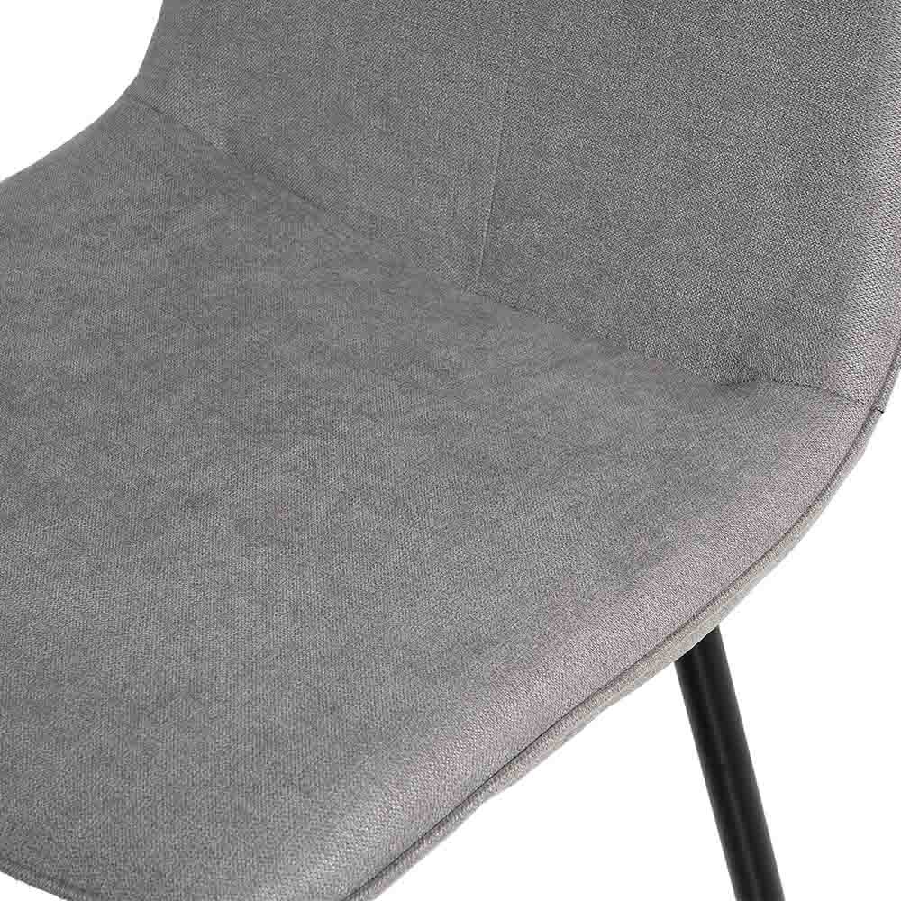 Upholstered chairs with metal leg structure