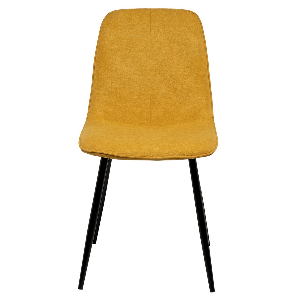 Upholstered chairs with metal leg structure