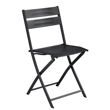 Lucca folding garden chair in aluminum