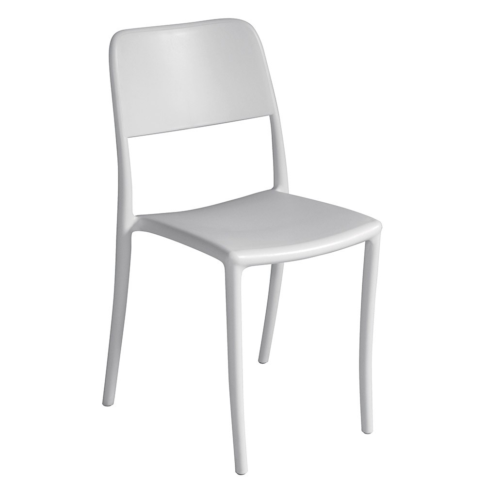 Garden chair in polypropylene available in various finishes