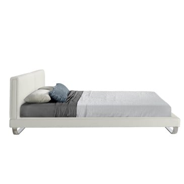 letto matrimoniale pelle