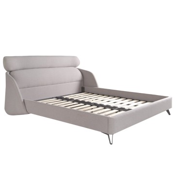 Lit double moderne au design doux et confortable