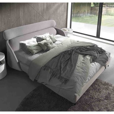 Modern tweepersoonsbed met een zacht en comfortabel design