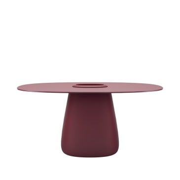 Mesa elegante e robusta da linha Cobble da Qeeboo