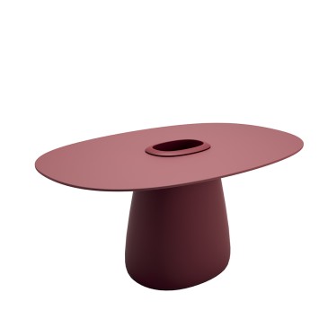 Mesa elegante e robusta da linha Cobble da Qeeboo