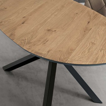 Ron di Capodarte ovale houten tafel geschikt om te wonen | kasa-store