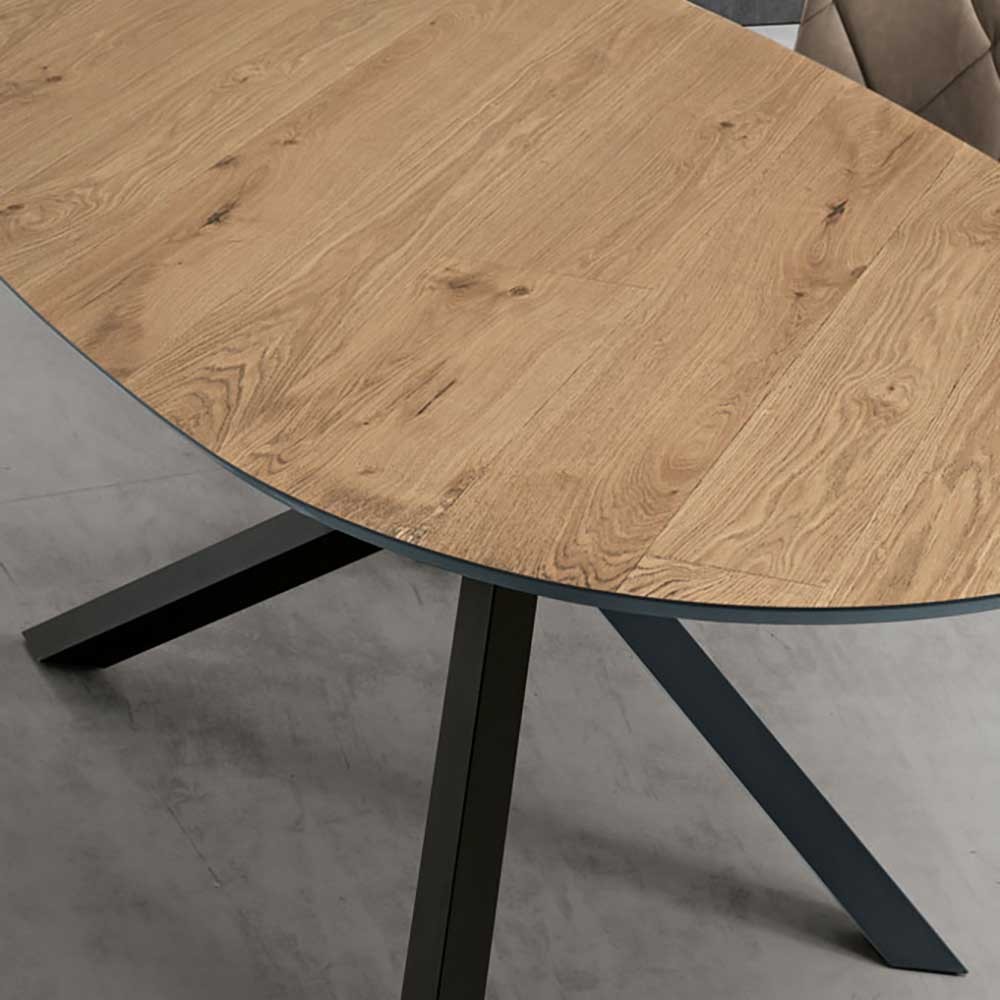 Ron di Capodarte oval wooden table suitable for living | kasa-store