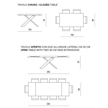 Table extensible Capodarte...