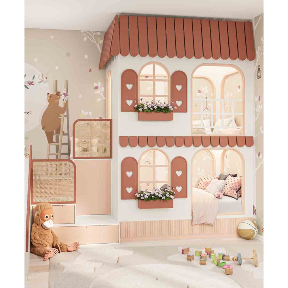 Das Little Cottage Kinderzimmer mit Haus und großen Räumen