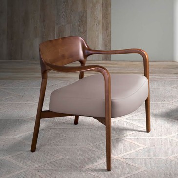 Modern wooden armchair made by Angel Cerdà