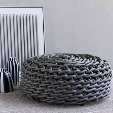 Pouf Covo Rebels en corde néoprène pour l'intérieur et l'extérieur