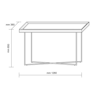 Slash console van Dallagnese design