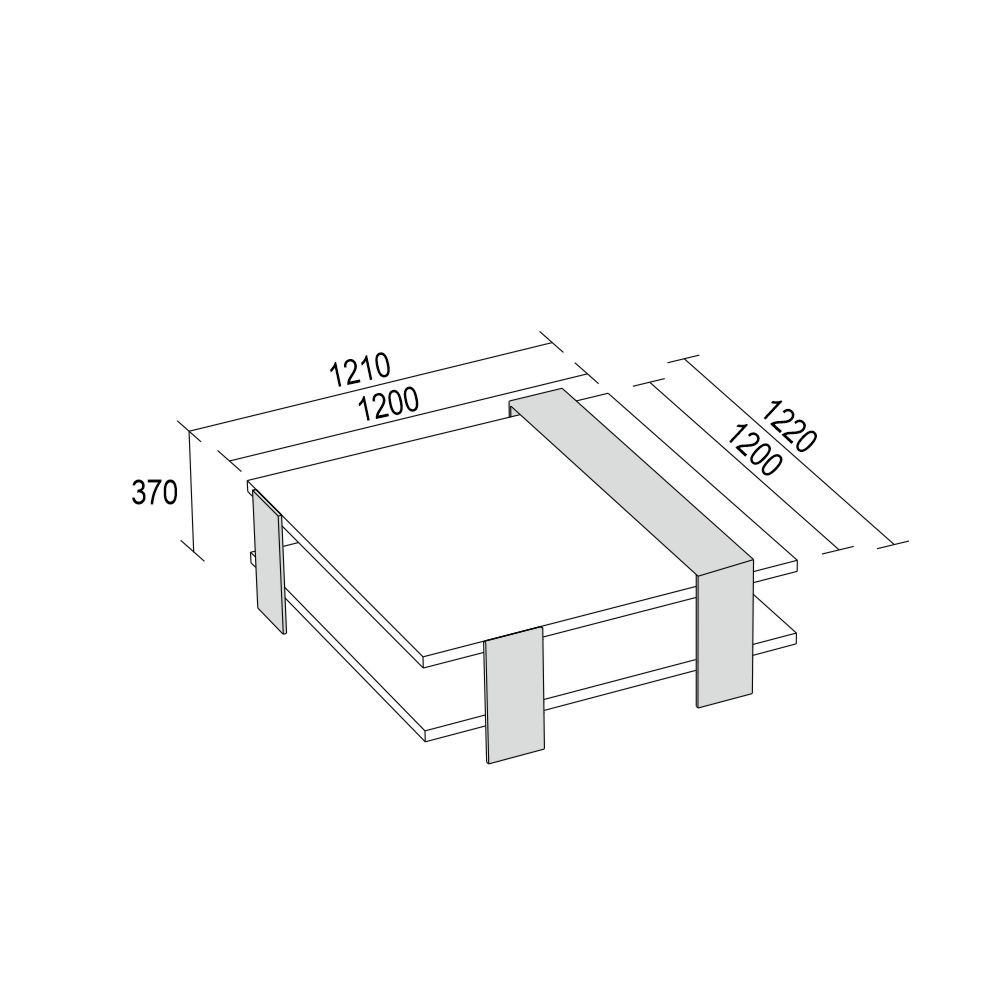 Kyoto coffee table for a living room furnished with elegance and refinement