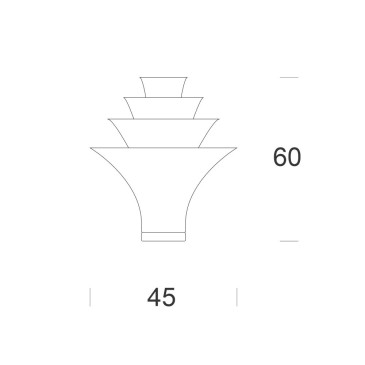 Petalo bordlampe fra Tonin Casa kollektionen i glas