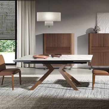 Extendable table 1120 by Angel Cerdà suitable for living rooms