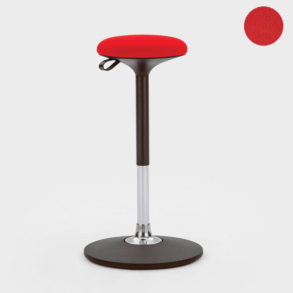 Shake oscillating and adjustable stool by Viganò