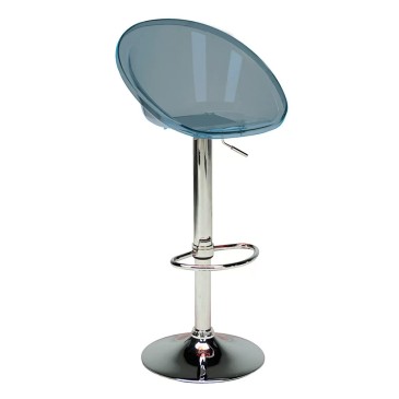 Grandsoleil Sphere Gas piston stool with transparent polycarbonate seat