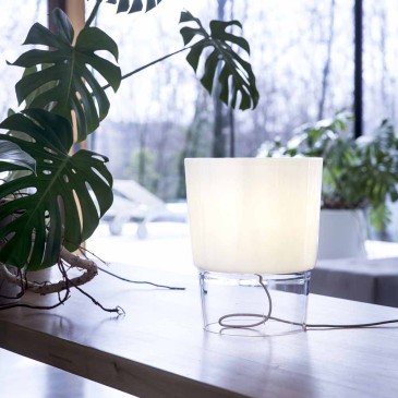 Prandina tafellamp van geblazen glas