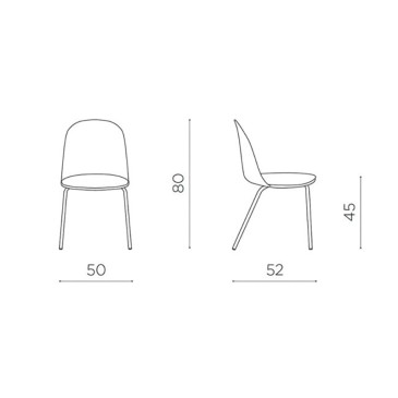 Conjunto de 4 sillas Ikone...