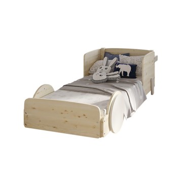 Enkelsäng i nordisk stil lämplig för barns sovrum